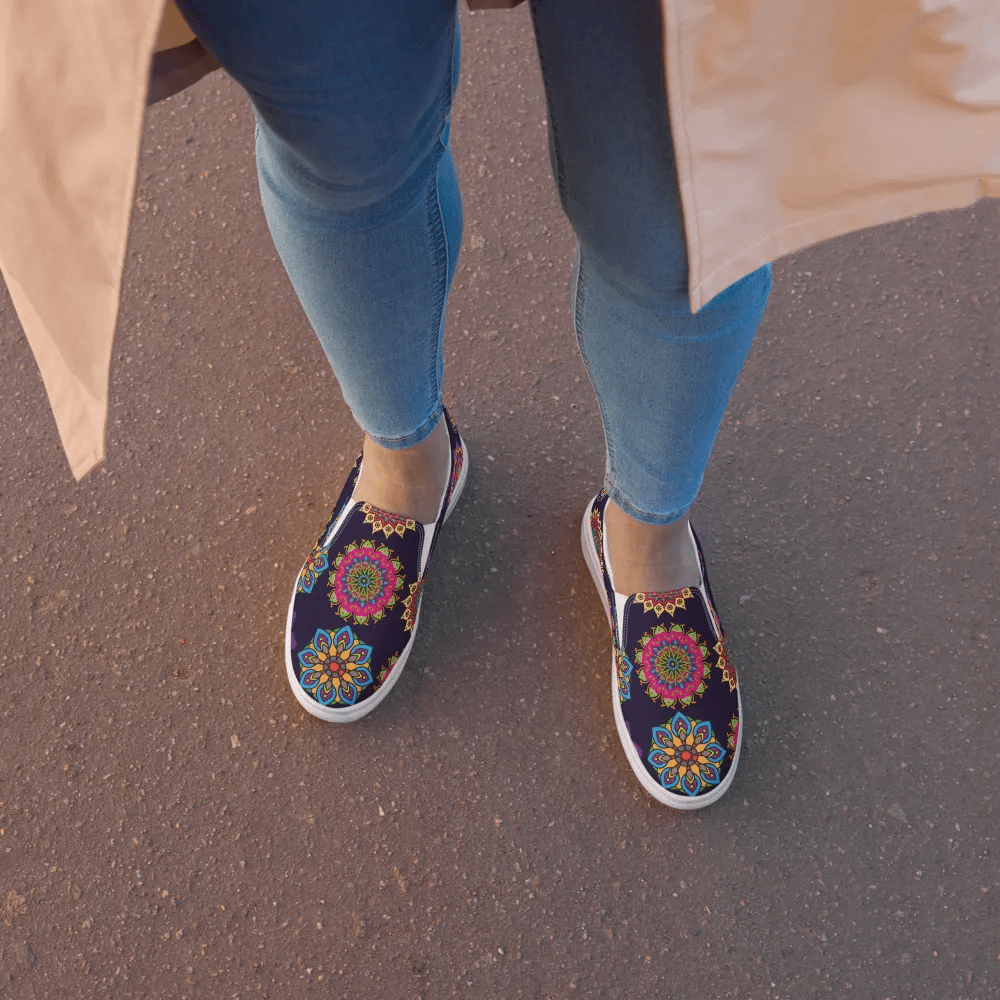Kaleidoscope Mandala Slip-Ons product image (1)