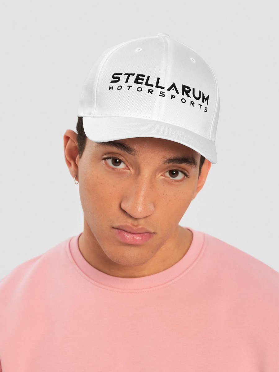 White Fitted Baseball Cap product image (5)