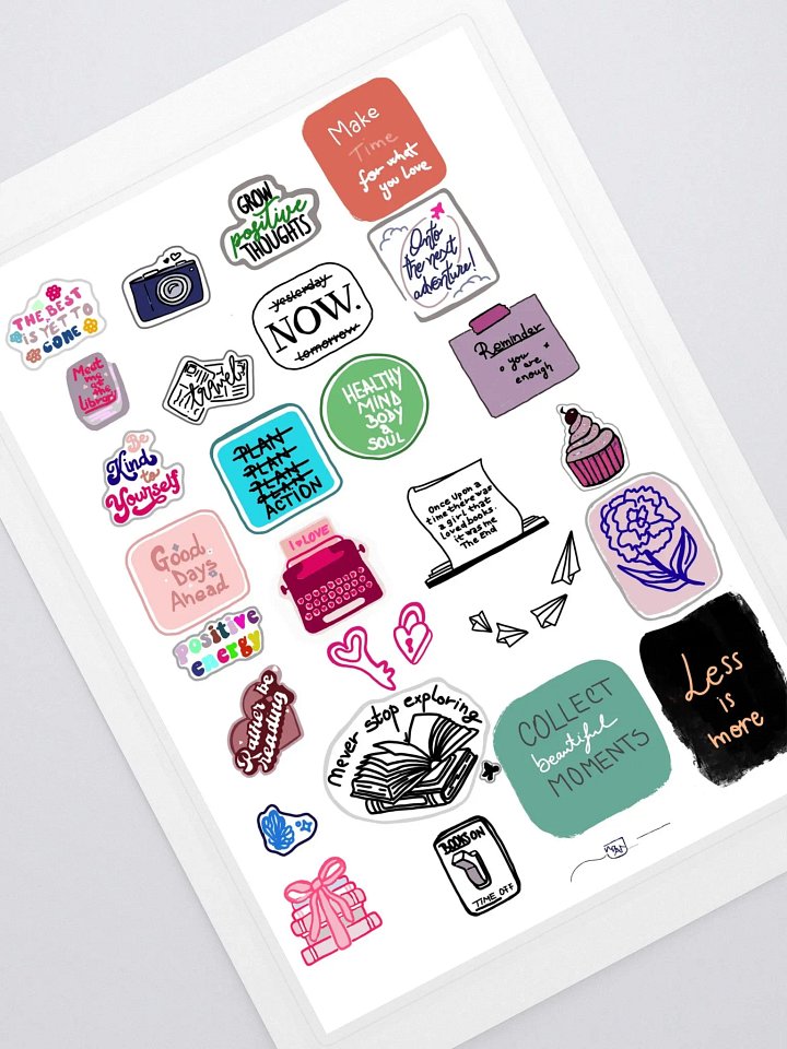 Collectible Sticker Sheet (positive attitude) product image (1)