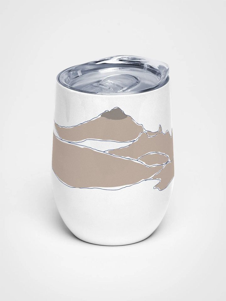 Gilbert Peak wine tumbler (tan sketch) product image (1)