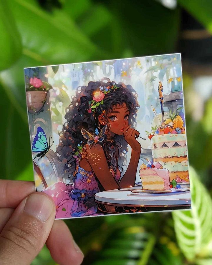 Butterfly Cafe Sticker product image (1)