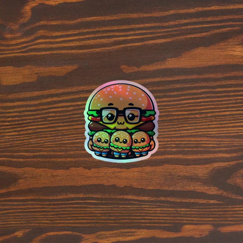Burger Buddies Holographic Sticker Sheet product image (5)