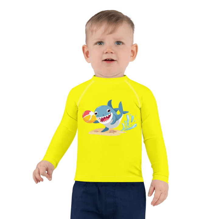 Playful Shark Kids Rash Guard product image (1)