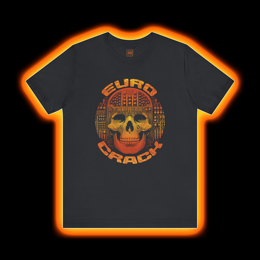 EuroCrack - Modular Synthesizer Eurorack Addict T-Shirt (AMBER PRINT) product image (1)