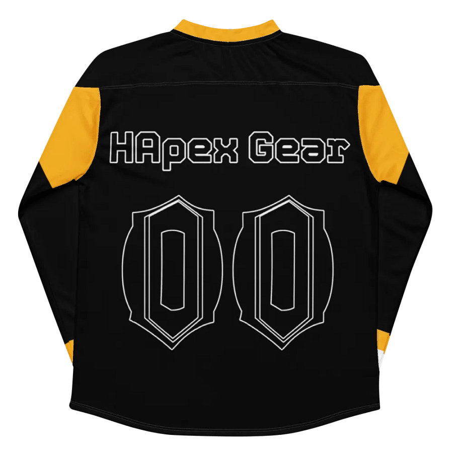 Recycled Hockey Fan Jersey - Black - Black HApex Gear Black Logo product image (10)