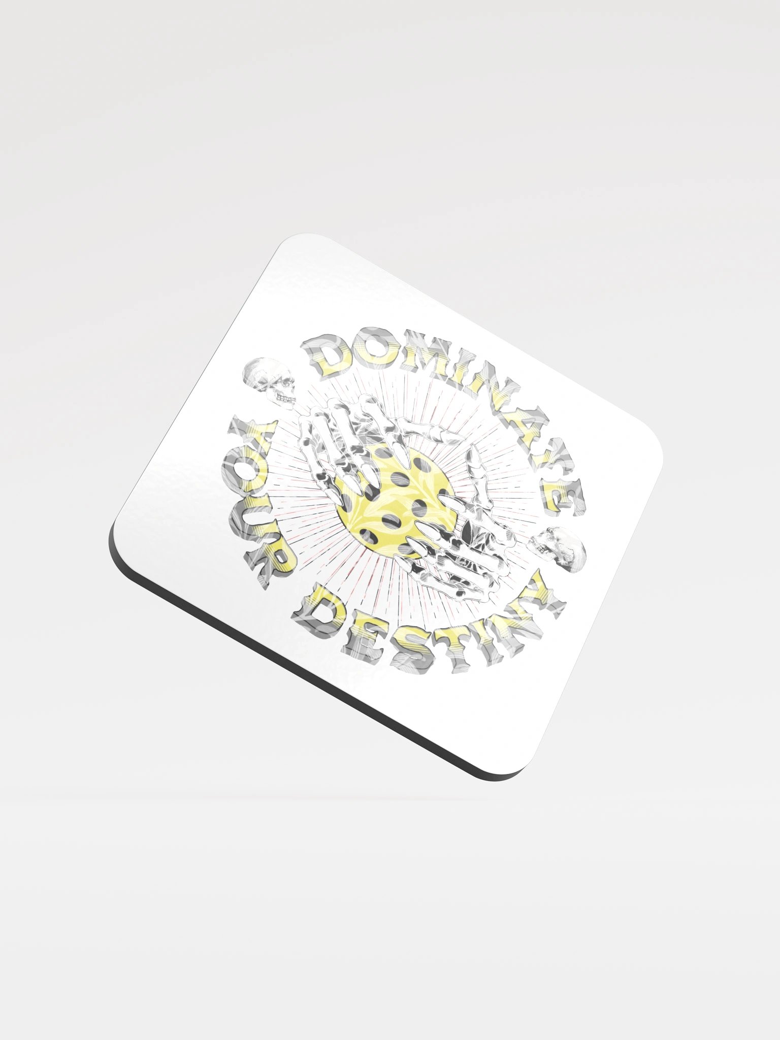 Dominate Your Destiny Pickleball Glossed Coaster product image (2)