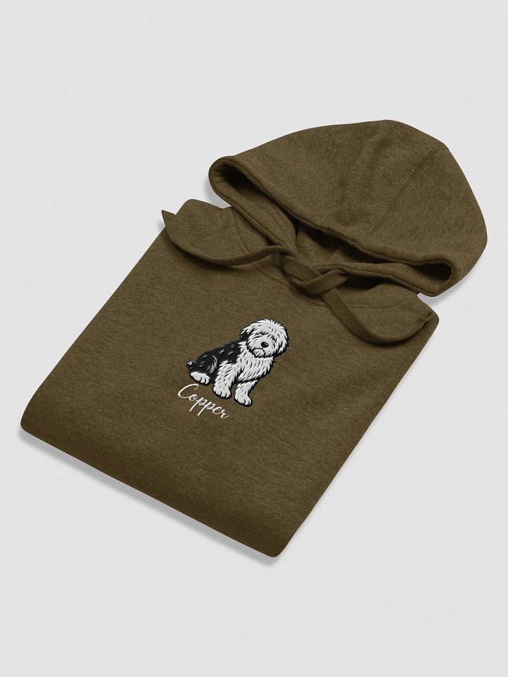 "YOUR OLD ENGLISH SHEEPDOG" / HOODIE WITH PERSONALIZED NAME / EMBROIDERED product image (2)