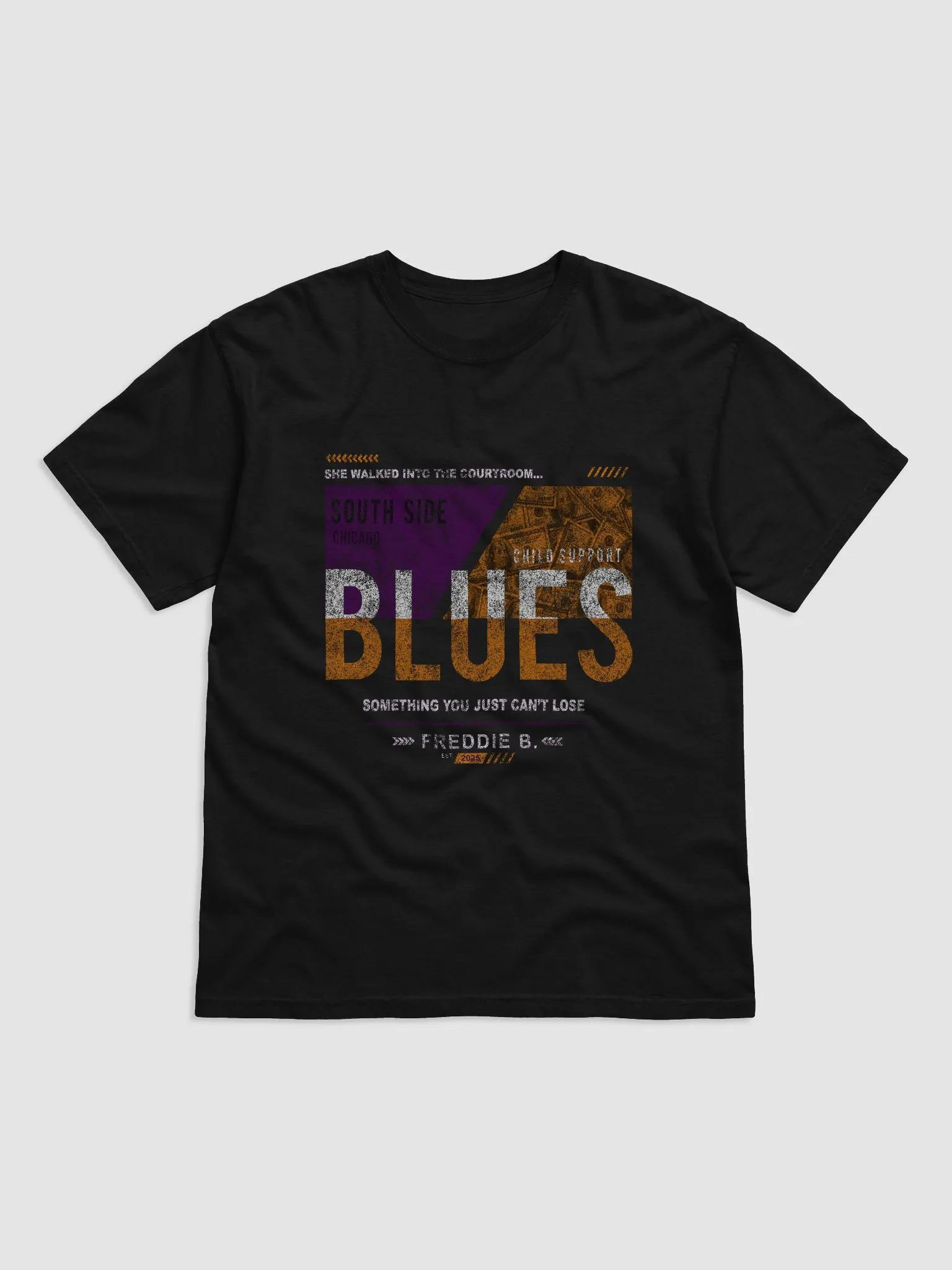 Official Freddie B. Child Support Blues Tee (Faded Urban Edition) product image (1)