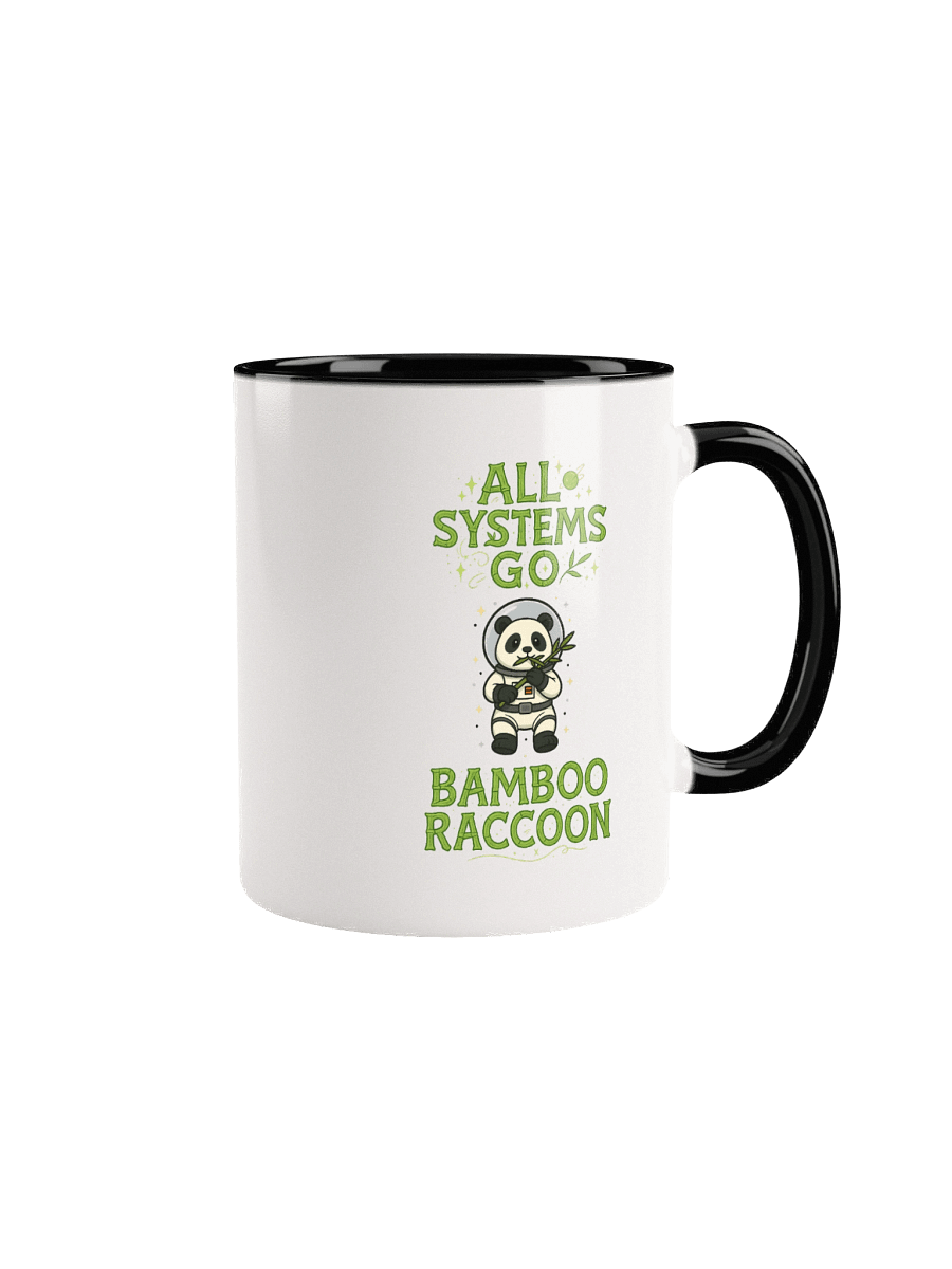 All Systems Go Bamboo Raccoon Accent Mug product image (1)
