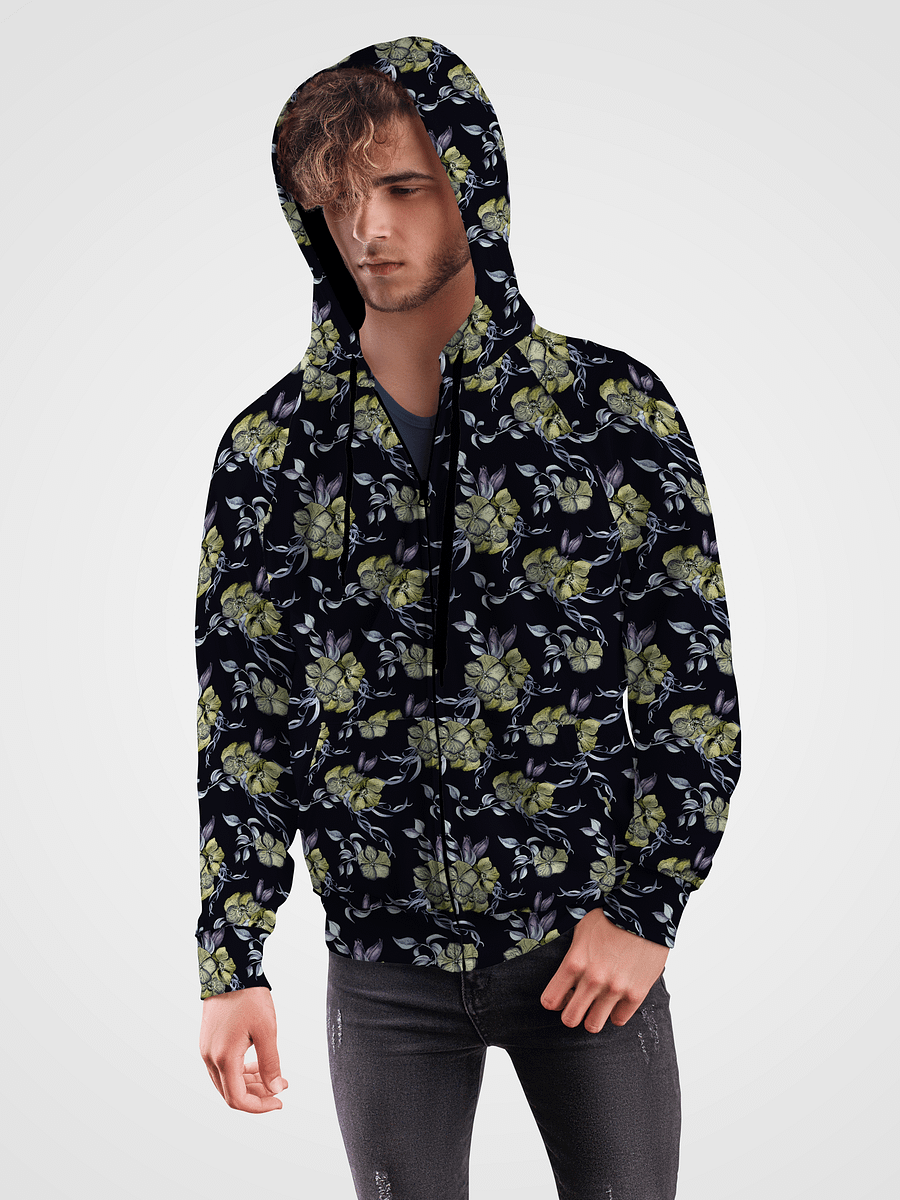 Gothic Flower | Recycled Unisex ZIP Hoodie product image (1)