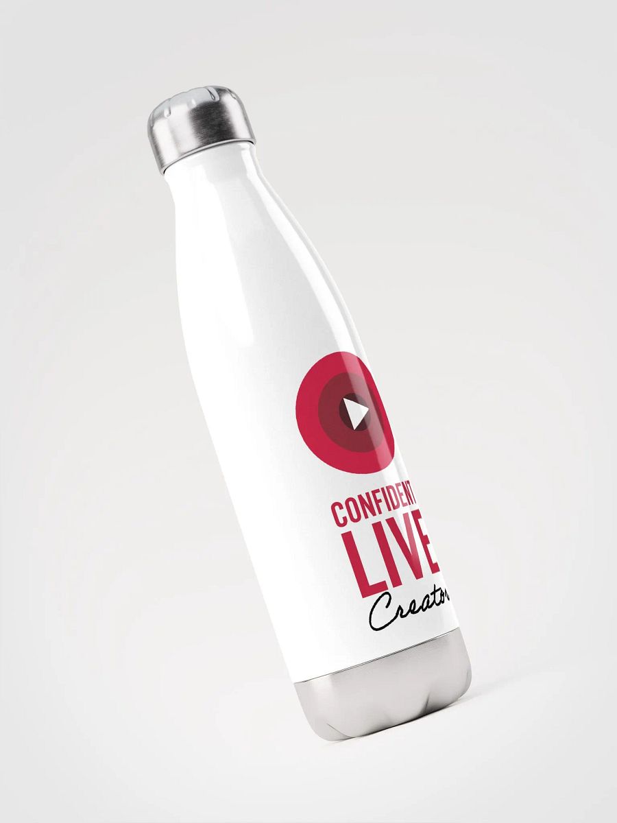 Confident Live Creator Water Bottle (White) product image (4)