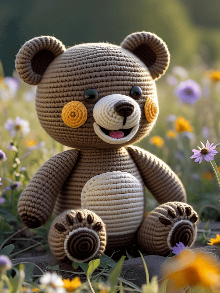 Crochet Cuddles: Easy Amigurumi Bear Pattern for Beginners (PDF Guide) product image (1)