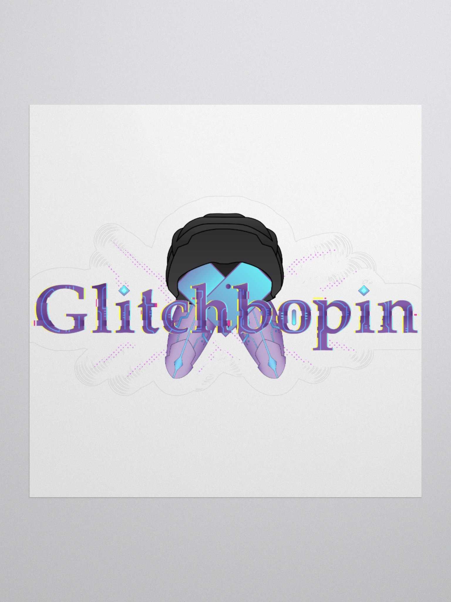 Glitchbopin Logo Stickers product image (1)