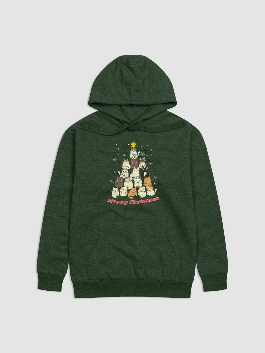 Green Meowy Christmas Hoodie product image (1)