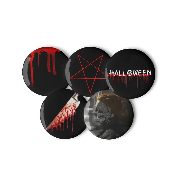 Halloween Thug Michael Myers Set of Pin Buttons product image (3)