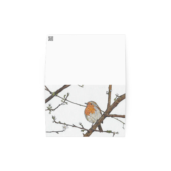 Greetings Card - Robin on Branch product image (2)