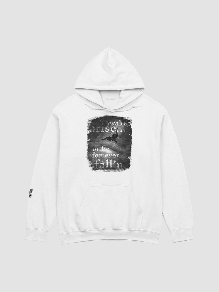 Inspirational Unisex Hoodie - 'Awake, Rise, Forever Fall'n' product image (3)