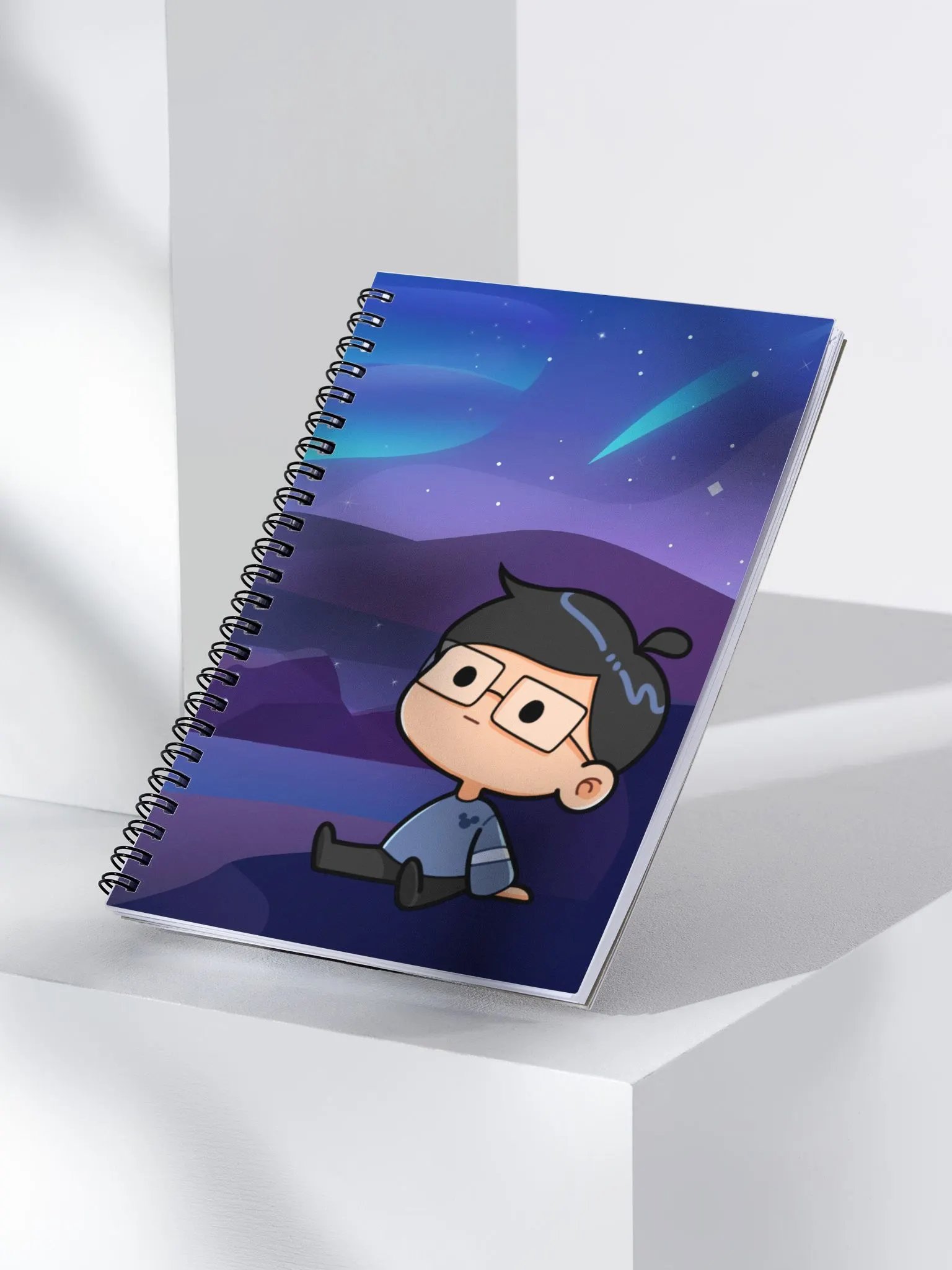 Starry Night Spiral Notebook product image (3)