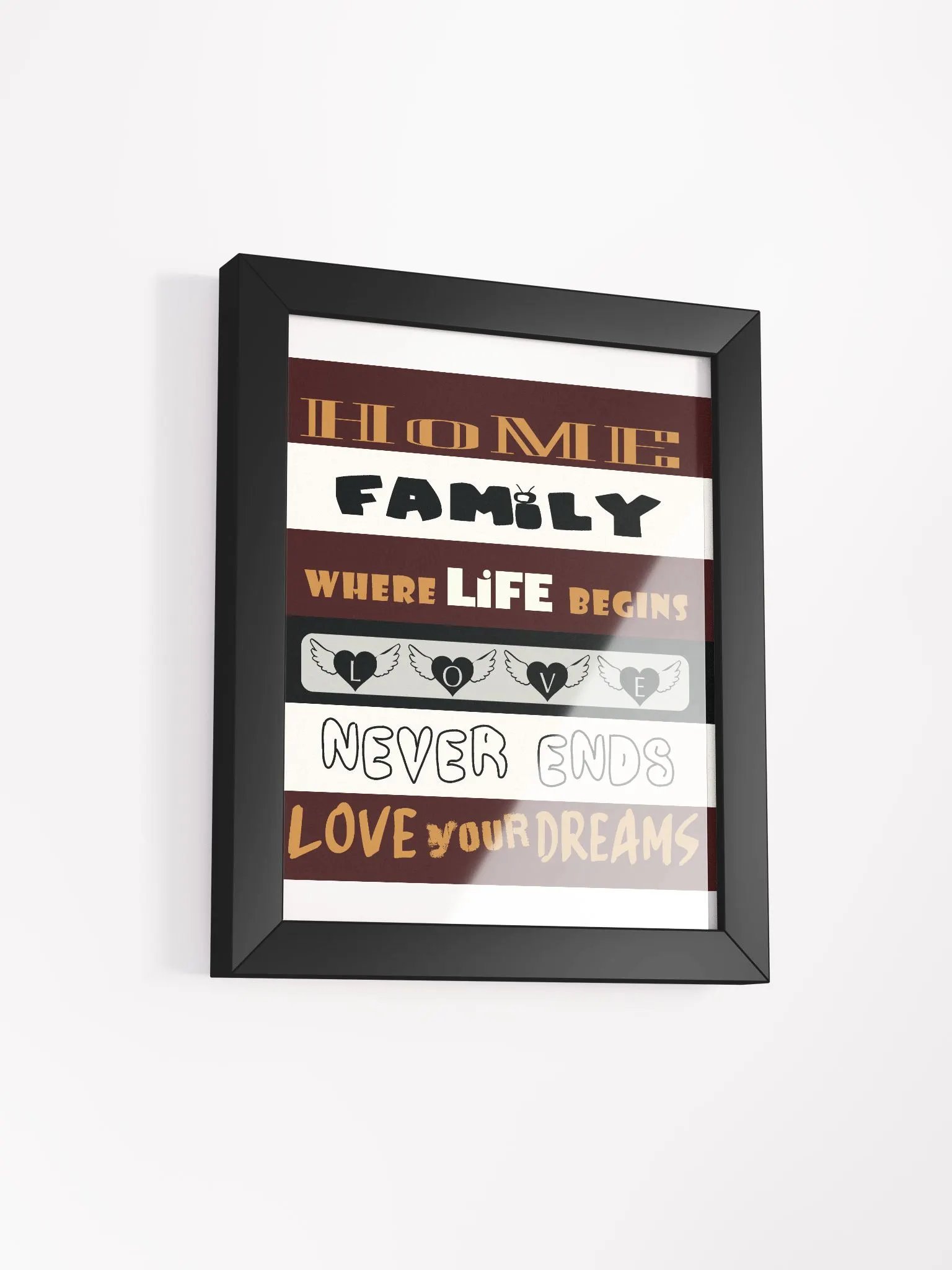 Inspirational Home and Family Matte Poster product image (2)