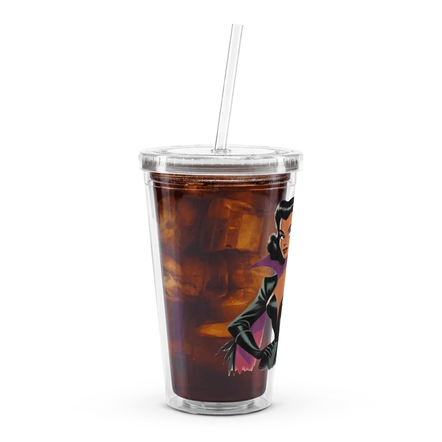 Woman and Raven Double Wall 16 oz Tumbler with Straw product image (12)