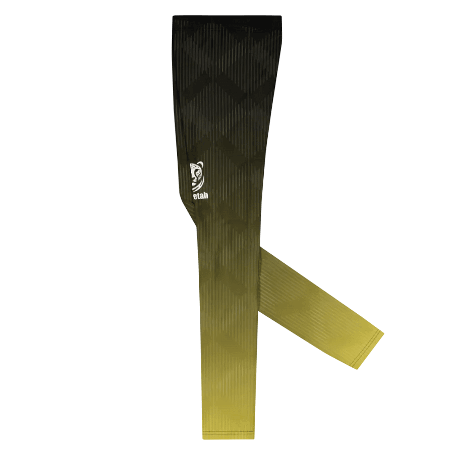 yellow wave male leggings product image (12)