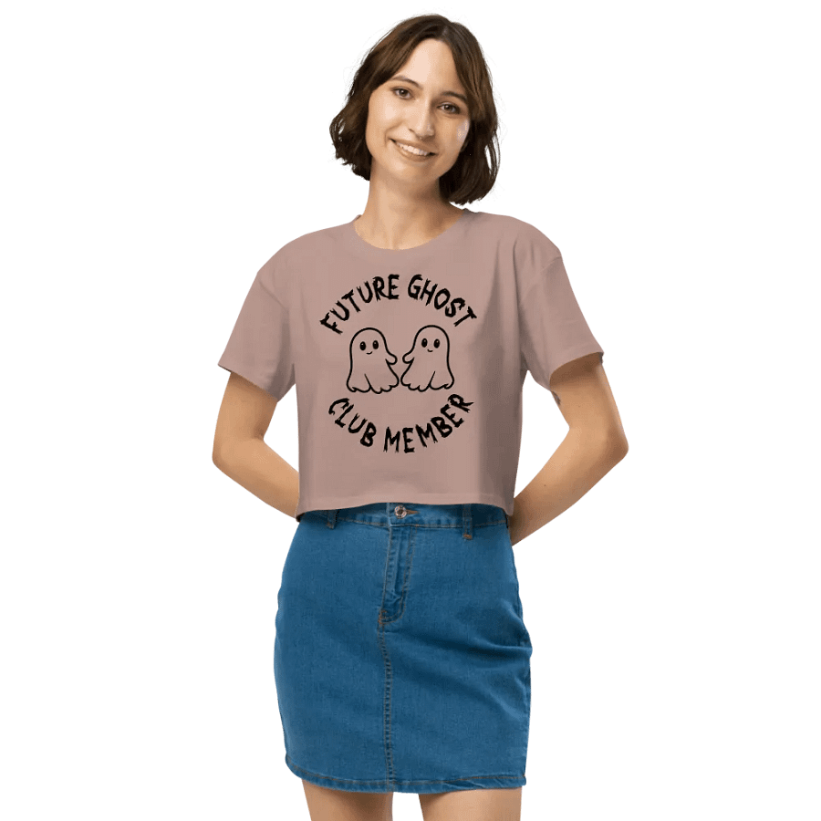 Future Ghost Club Member (Black) Crop Top product image (5)