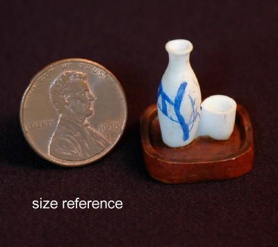 Japanese Sake Rice Wine Set - Miniature Plastic Model product image (2)