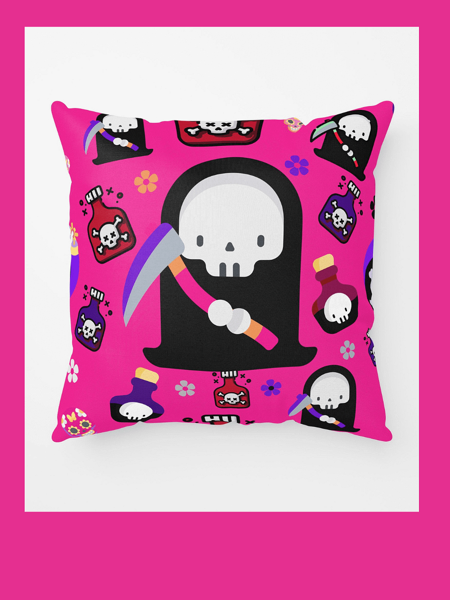 Pink Grim Reaper All-Over Print Pillow product image (3)