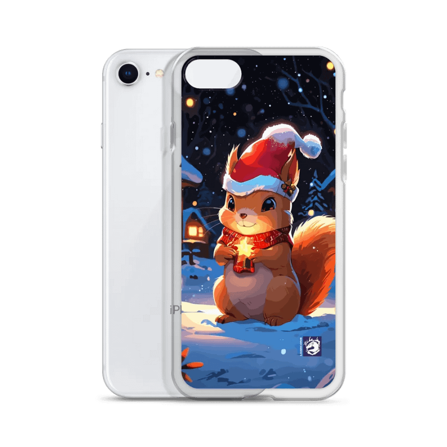 Santa Squirrel iPhone Clear Case product image (51)