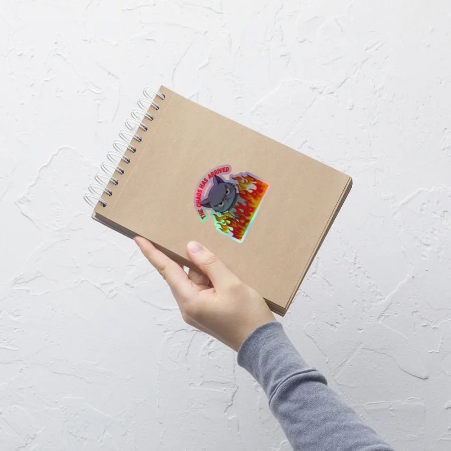Chaos Cat Holographic Sticker Sheet product image (9)