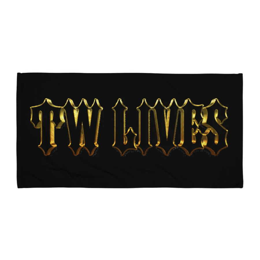 Golden Metallic TW LIVES Sublimated Towel product image (1)