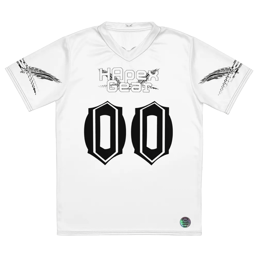 Capital NEFFEX - White - Recycled Unisex Sports Jersey - White HApex Gear Black Logo product image (2)