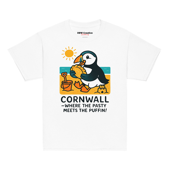 "Cornwall: Where the Pasty Meets the Puffin!" Youth Classic Tee product image (1)
