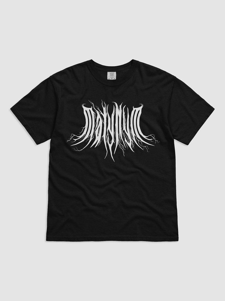 MalyNym Black Metal white logo Heavy Weight Shirt product image (1)