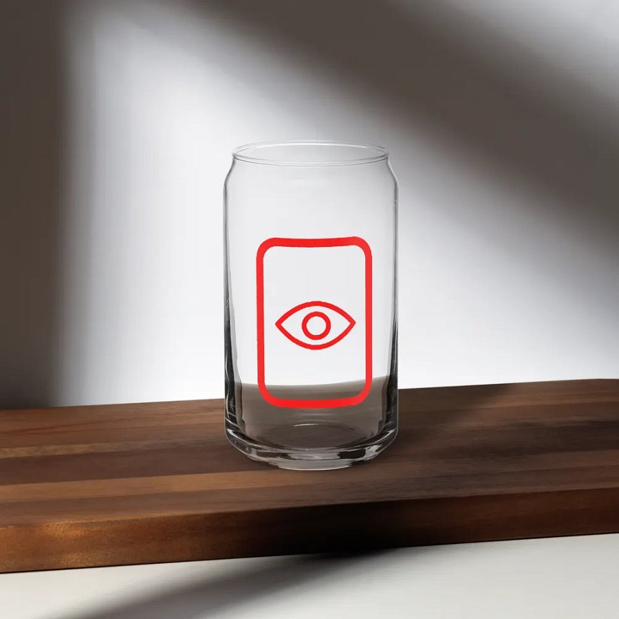 EyeSeeThru Logo Can-Shaped Glass product image (12)