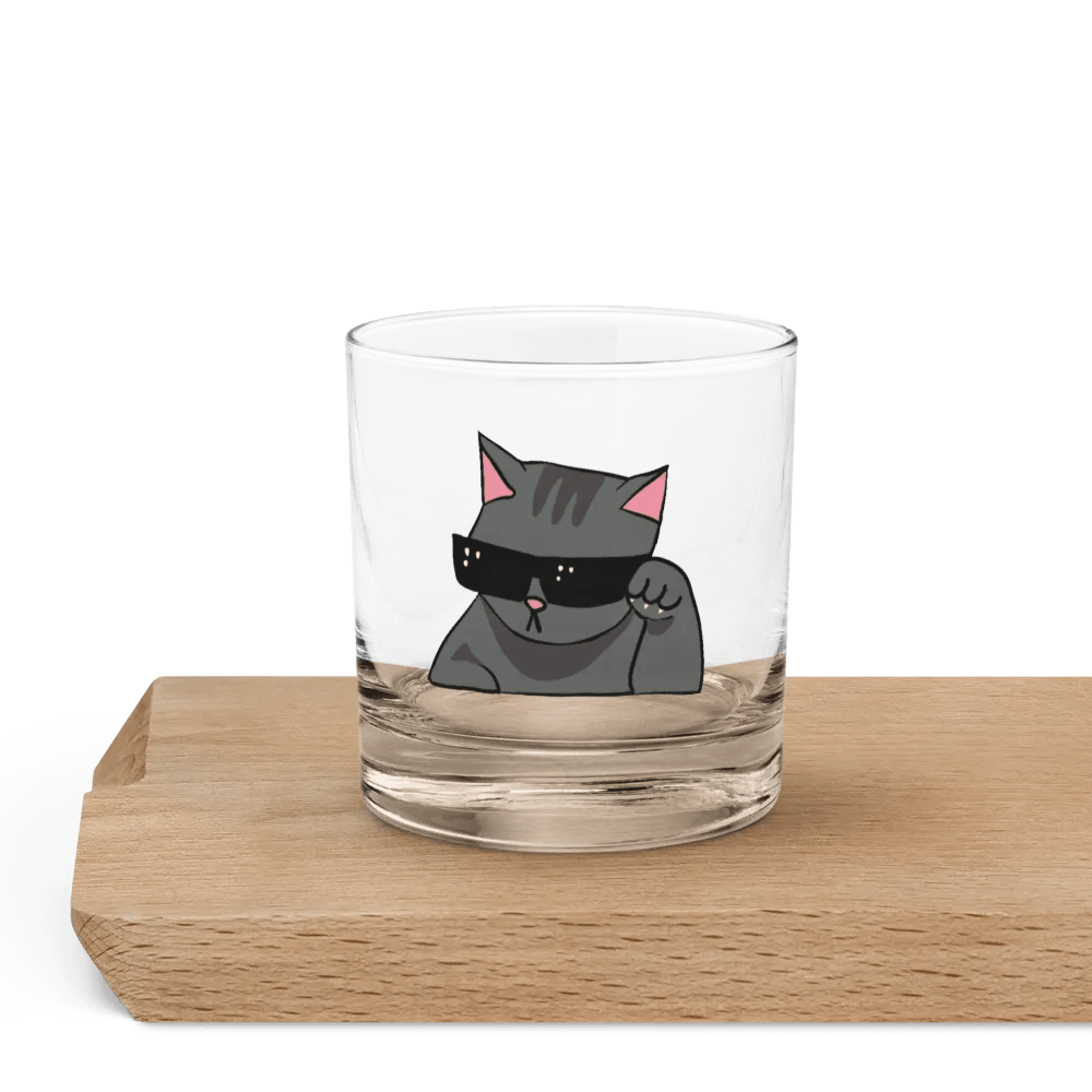 Cool Cat Rocks Glass product image (5)