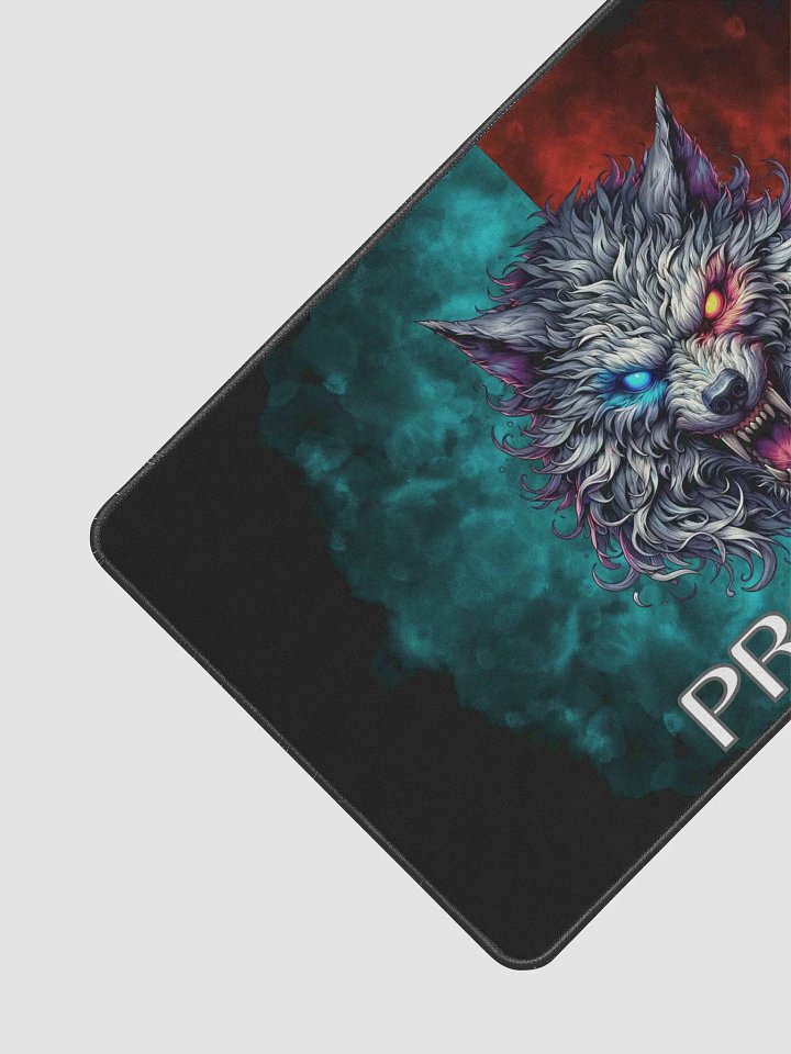Dual Glare Wolf Desk Mat product image (2)