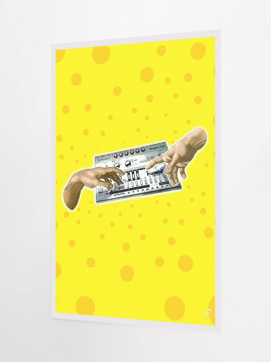 The creation of Roland TB 303, by Frank Fonik, Techno EDM Matte Paper Poster product image (2)