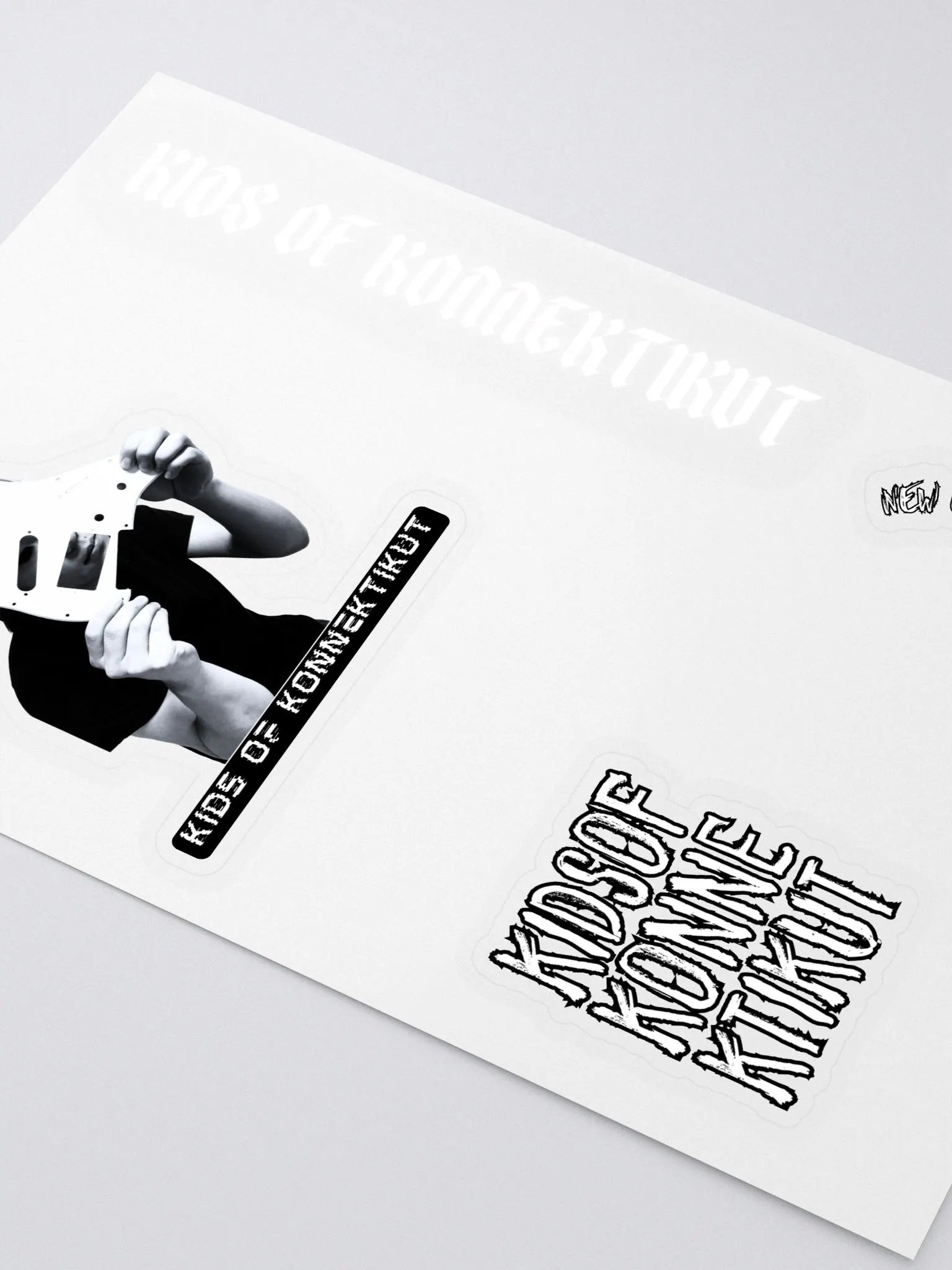 Kids of Konnektikut Sticker Sheet (Black and White) #2 product image (3)