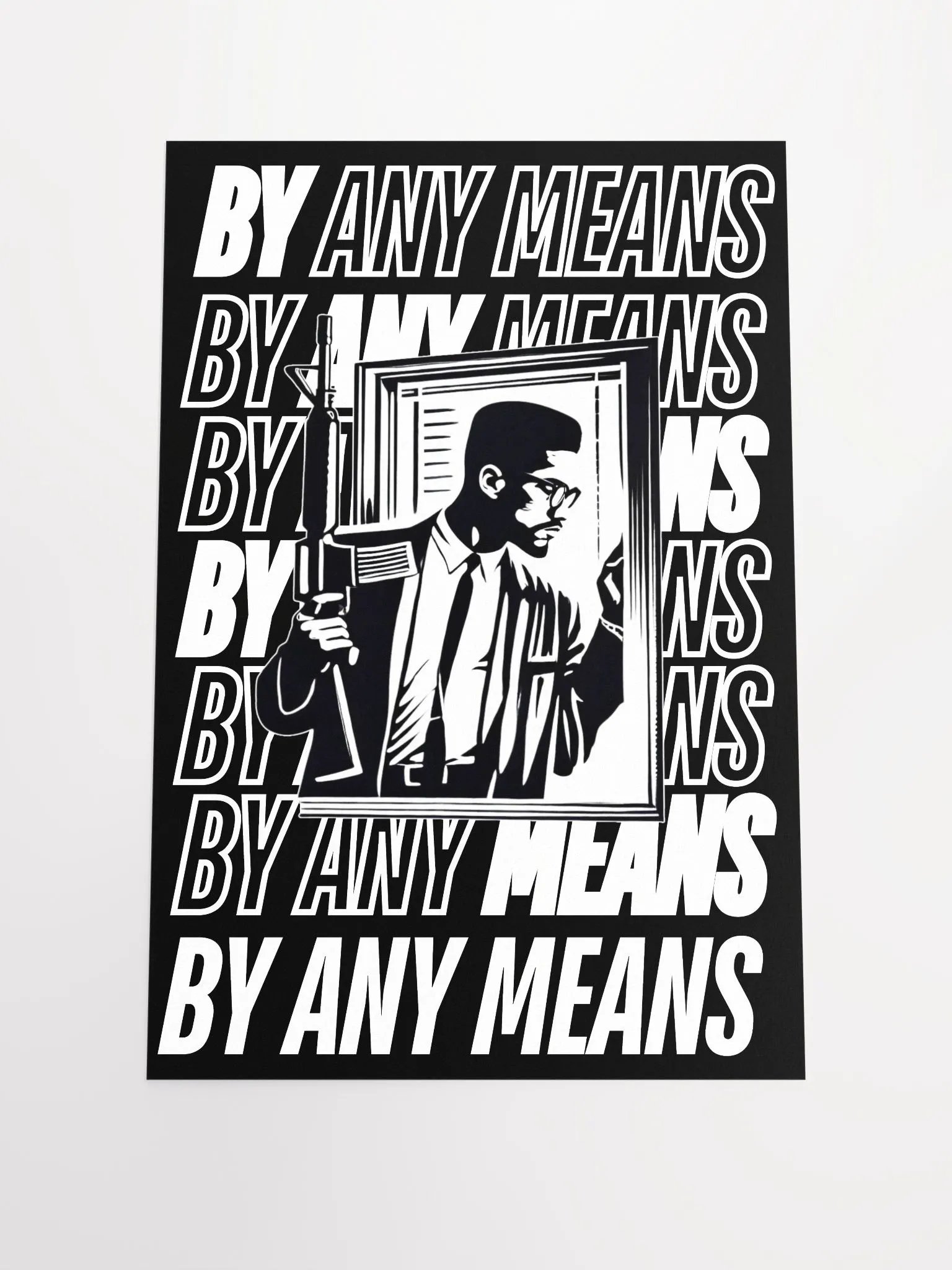 MALCOLM X BY ANY MEANS POSTER (WHITE) product image (1)