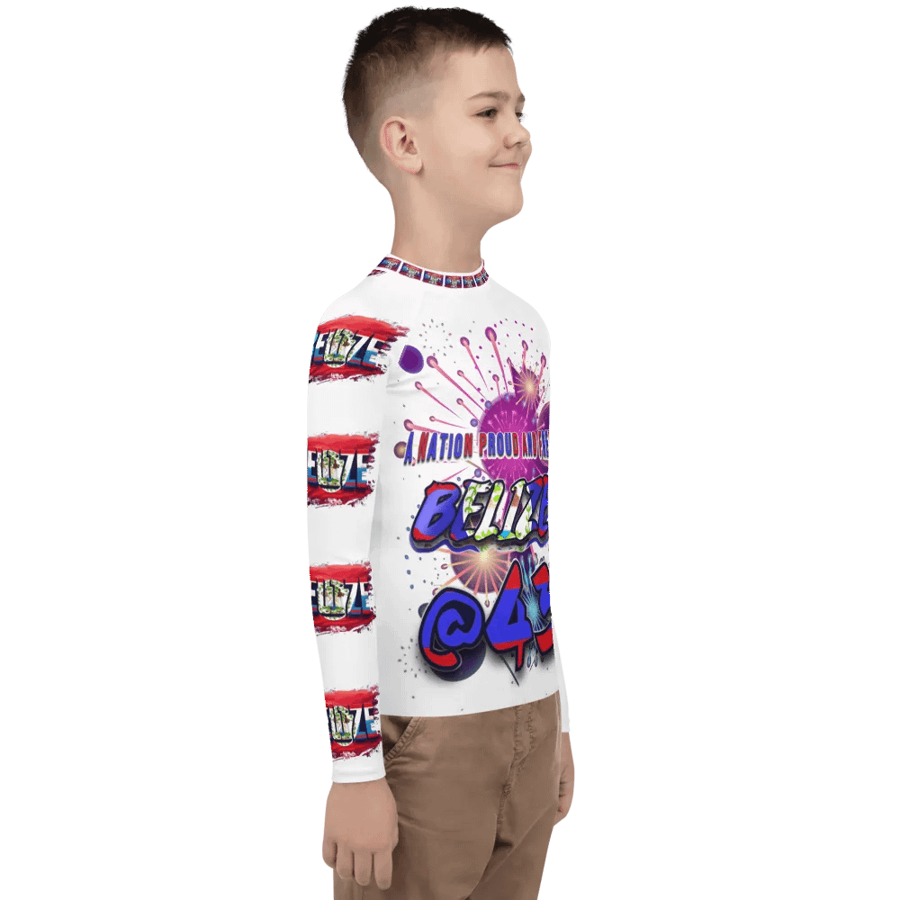 Belize Independence Day Youth Rash Guard product image (12)