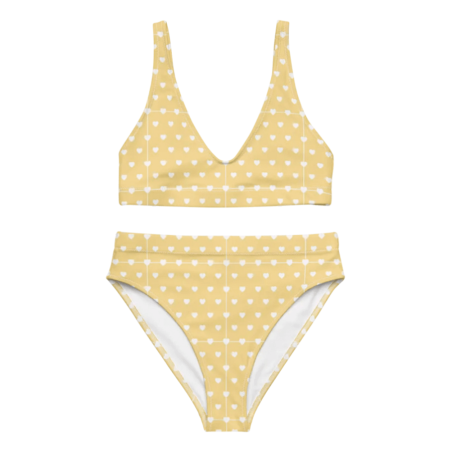 Pastel Heart Seamless Pattern High Waisted Bikini - V2 product image (3)
