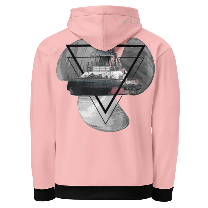 Pink Three blade prop triangle Athena tug Hoodie product image (1)