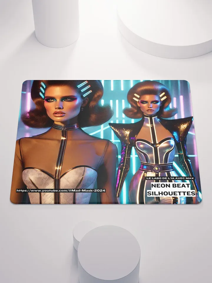 Mouse Pad Gaming Neon Beat Silhouettes product image (1)