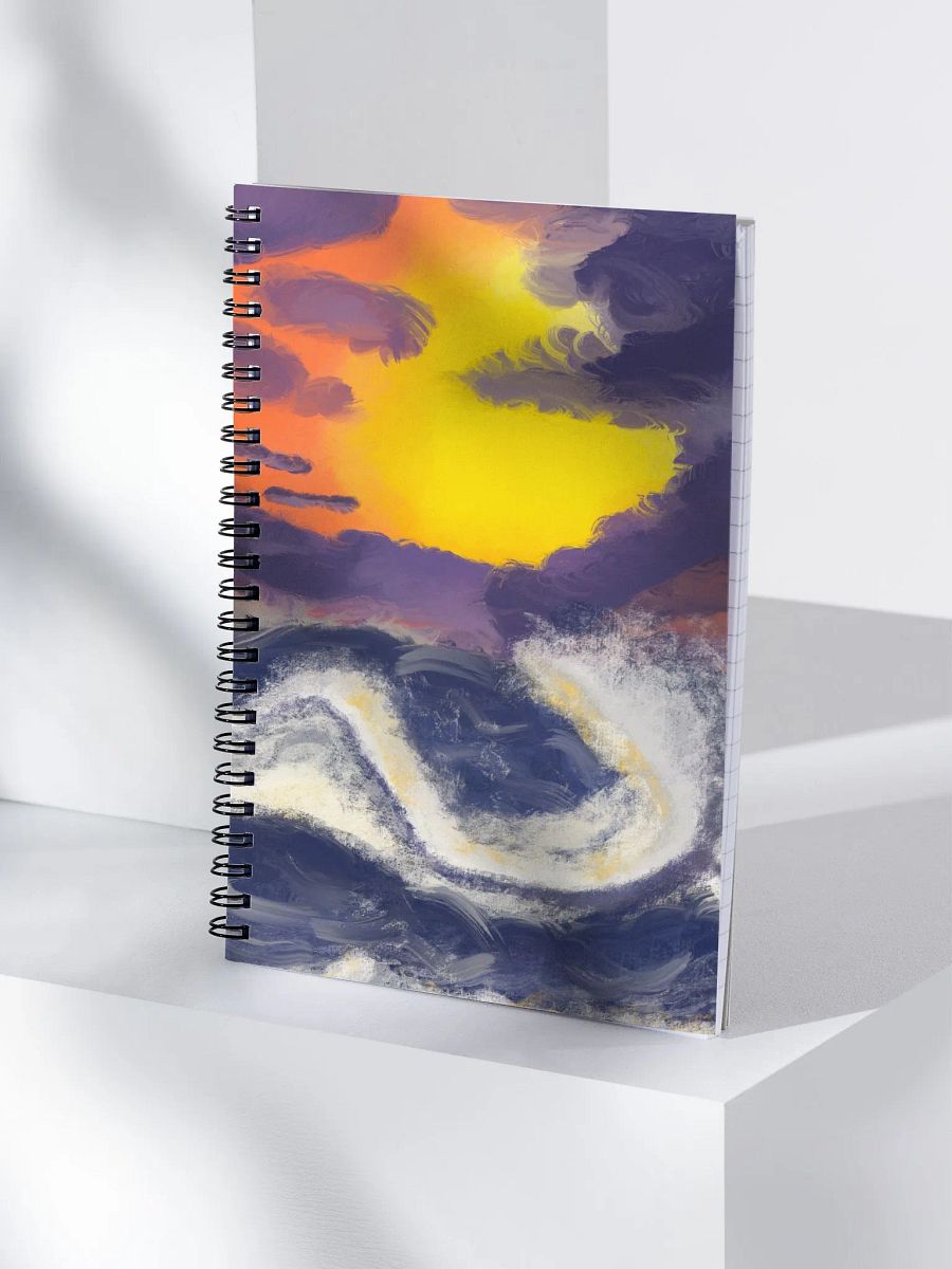 Sunset Ocean Blue Notebook product image (4)