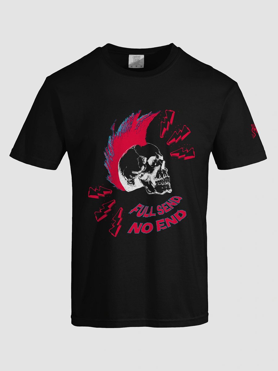 FULL SEND - NO END Black Tee Vs. 2 product image (5)