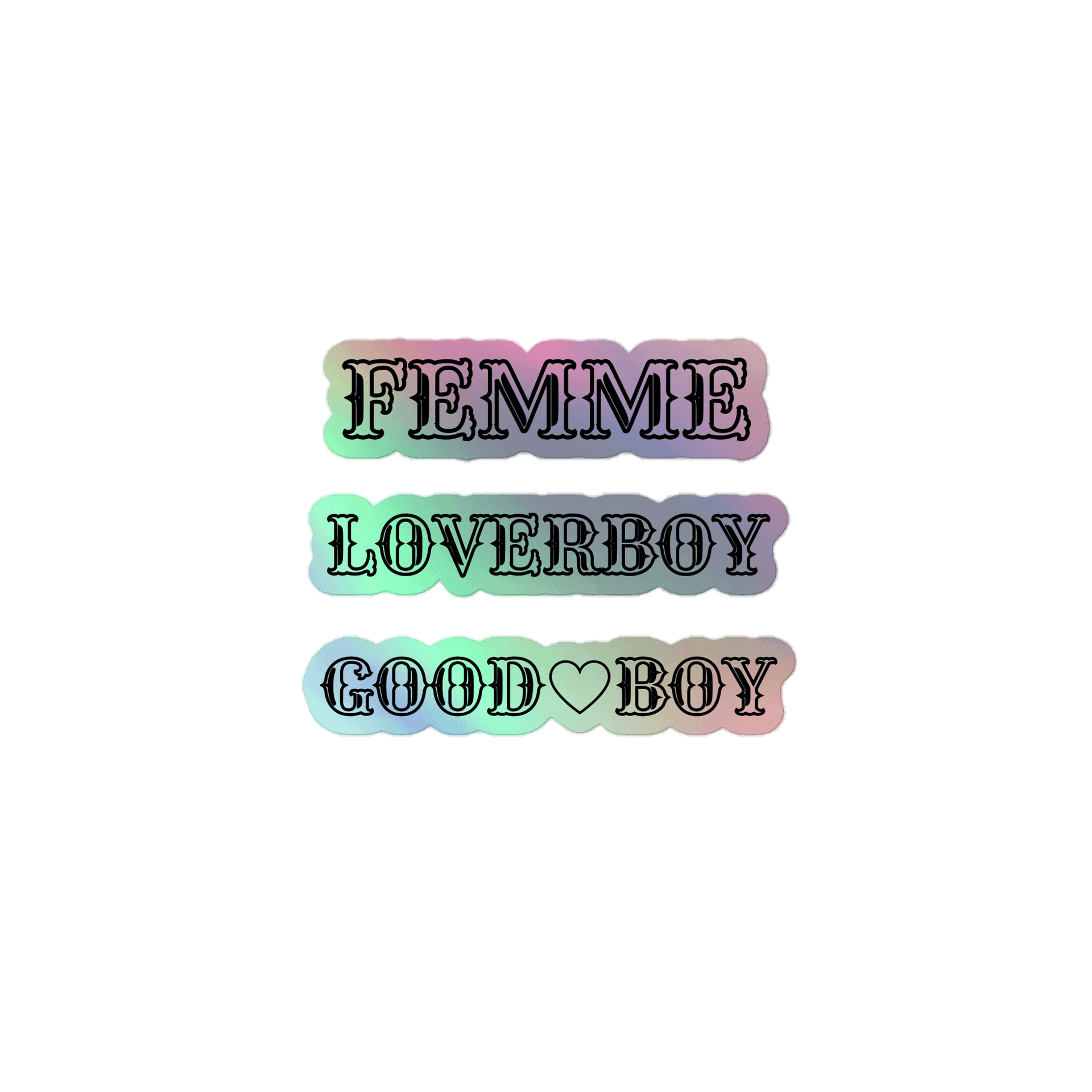 GOOD BOY FEMME STICKERS product image (1)