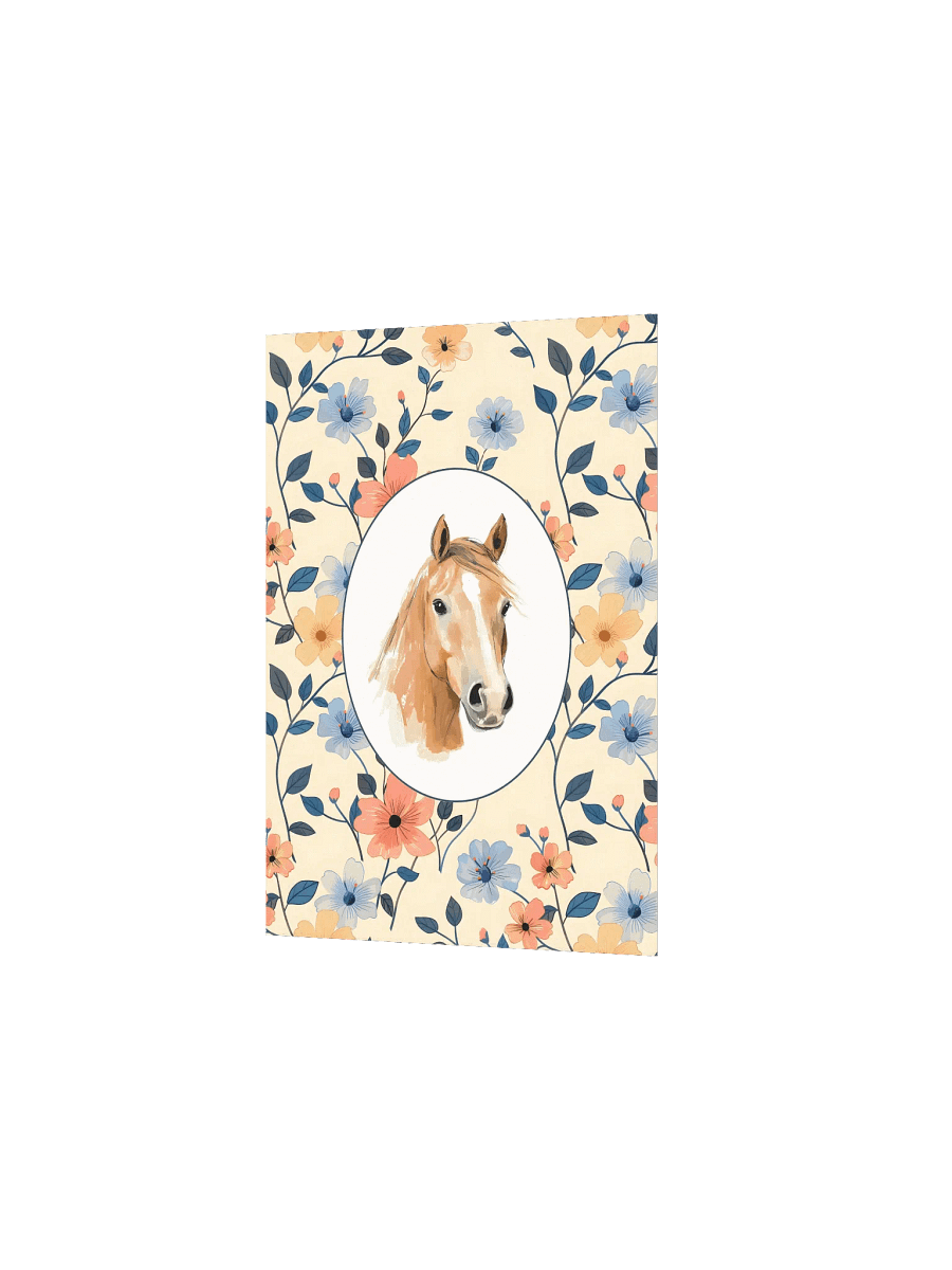 Horse on Boho Wildflower Pattern product image (5)