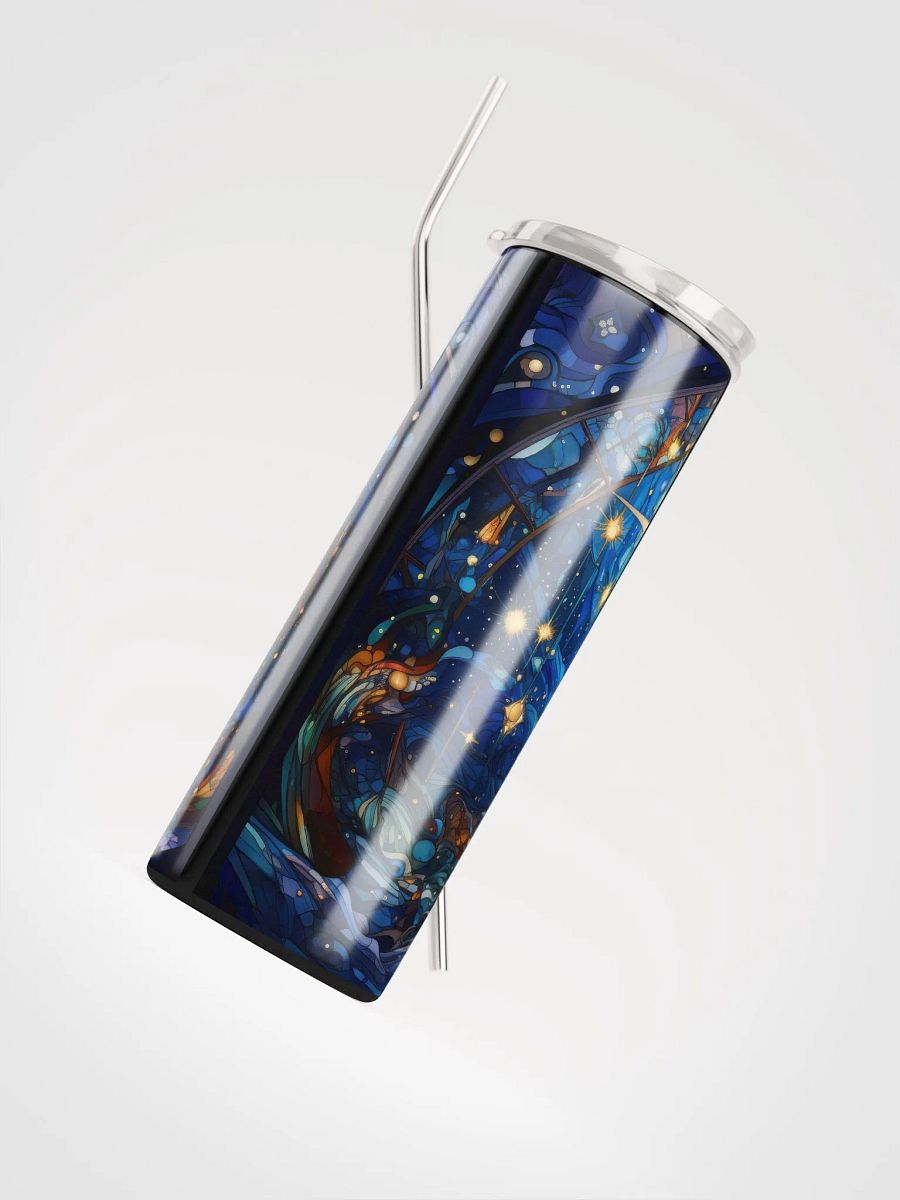 Celestial Splendor: Sun and Stars Stainless Steel Tumbler for Eco-friendly Sipping product image (4)