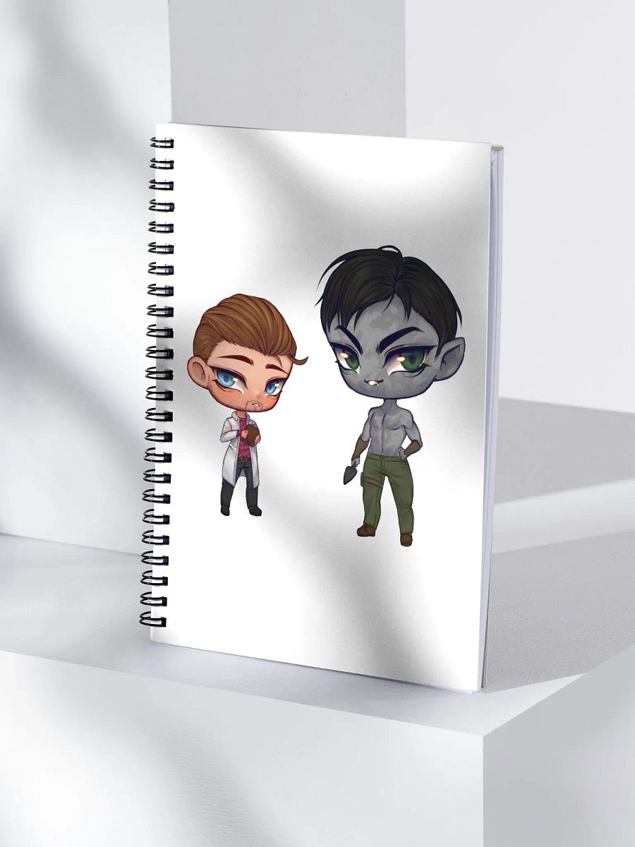 Troy and Sean chibi notebook product image (4)